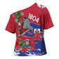 Haiti Independence Day Cross Shoulder Shirt 1804 Proud Ayiti Map Hispaniolan Trogon