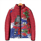 Haiti Independence Day Padded Jacket 1804 Proud Ayiti Map Hispaniolan Trogon