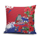 Haiti Independence Day Pillow Cover 1804 Proud Ayiti Map Hispaniolan Trogon