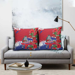 Haiti Independence Day Pillow Cover 1804 Proud Ayiti Map Hispaniolan Trogon