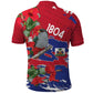 Afro Haiti Independence Day Polo Shirt 1804 Proud Ayiti Map Hispaniolan Trogon LT14