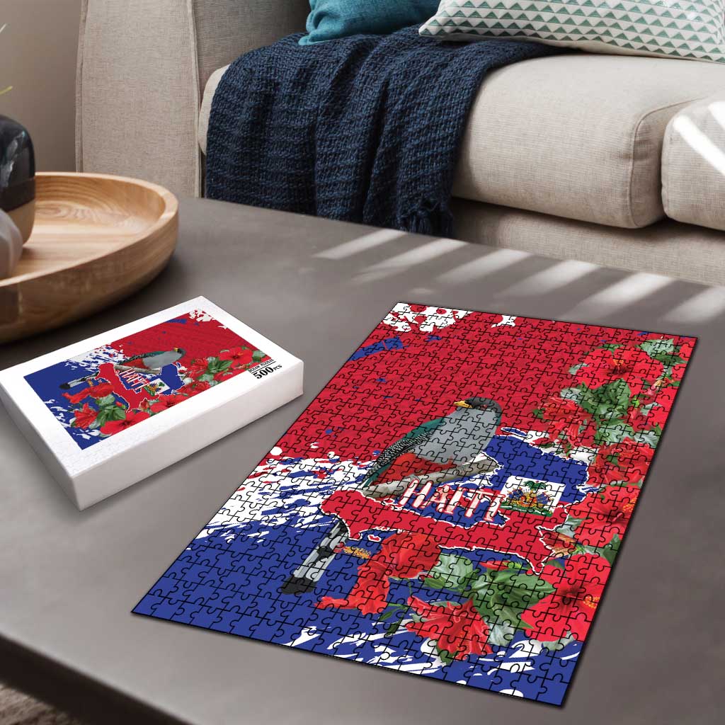 Haiti Independence Day Puzzle 1804 Proud Ayiti Map Hispaniolan Trogon
