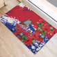 Afro Haiti Independence Day Rubber Doormat 1804 Proud Ayiti Map Hispaniolan Trogon - African Pride