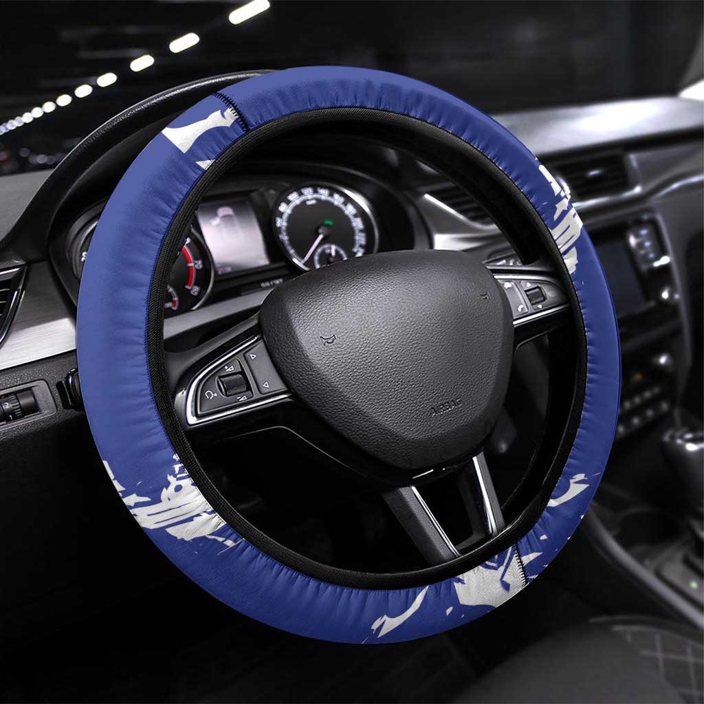 Afro Haiti Independence Day Steering Wheel Cover 1804 Proud Ayiti Map Hispaniolan Trogon - African Pride