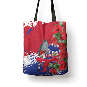 Haiti Independence Day Tote Bag 1804 Proud Ayiti Map Hispaniolan Trogon