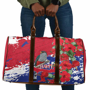 Haiti Independence Day Travel Bag 1804 Proud Ayiti Map Hispaniolan Trogon