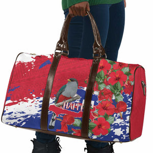 Haiti Independence Day Travel Bag 1804 Proud Ayiti Map Hispaniolan Trogon