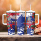 Afro Haiti Independence Day Tumbler With Handle 1804 Proud Ayiti Map Hispaniolan Trogon - African Pride