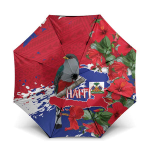 Haiti Independence Day Umbrella 1804 Proud Ayiti Map Hispaniolan Trogon