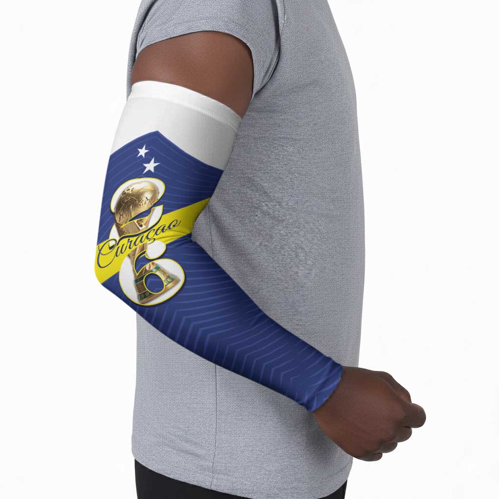 Personalized Curacao Football Arm Sleeves 2026 The Blue Wave is Rising