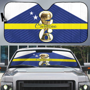 Curacao Football Auto Sun Shade 2026 The Blue Wave is Rising