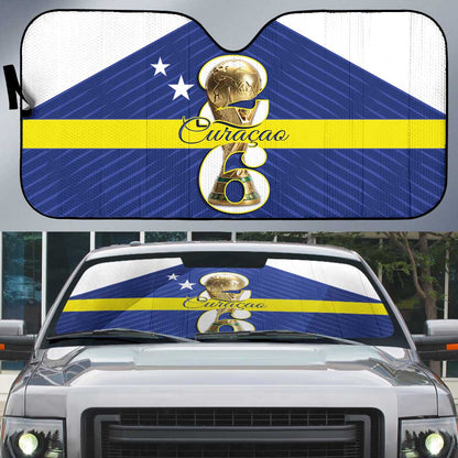 Curacao Football Auto Sun Shade 2026 The Blue Wave is Rising