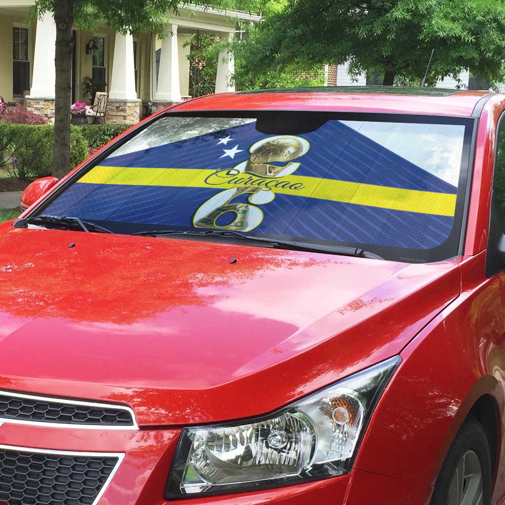 Curacao Football Auto Sun Shade 2026 The Blue Wave is Rising