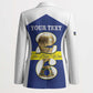 Personalized Curacao Football Blazer 2026 The Blue Wave is Rising