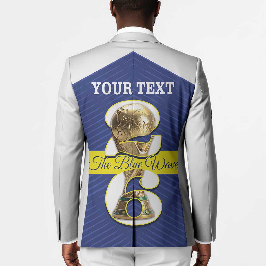 Personalized Curacao Football Blazer 2026 The Blue Wave is Rising