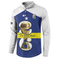 Personalized Curacao Football Button Sweatshirt 2026 The Blue Wave is Rising