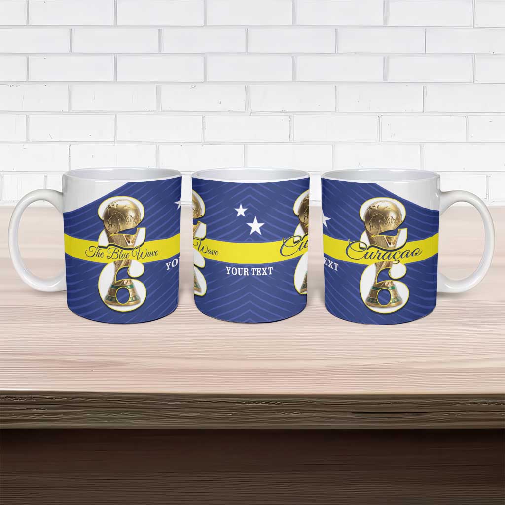 Personalized Curacao Football Ceramic Mug 2026 The Blue Wave is Rising