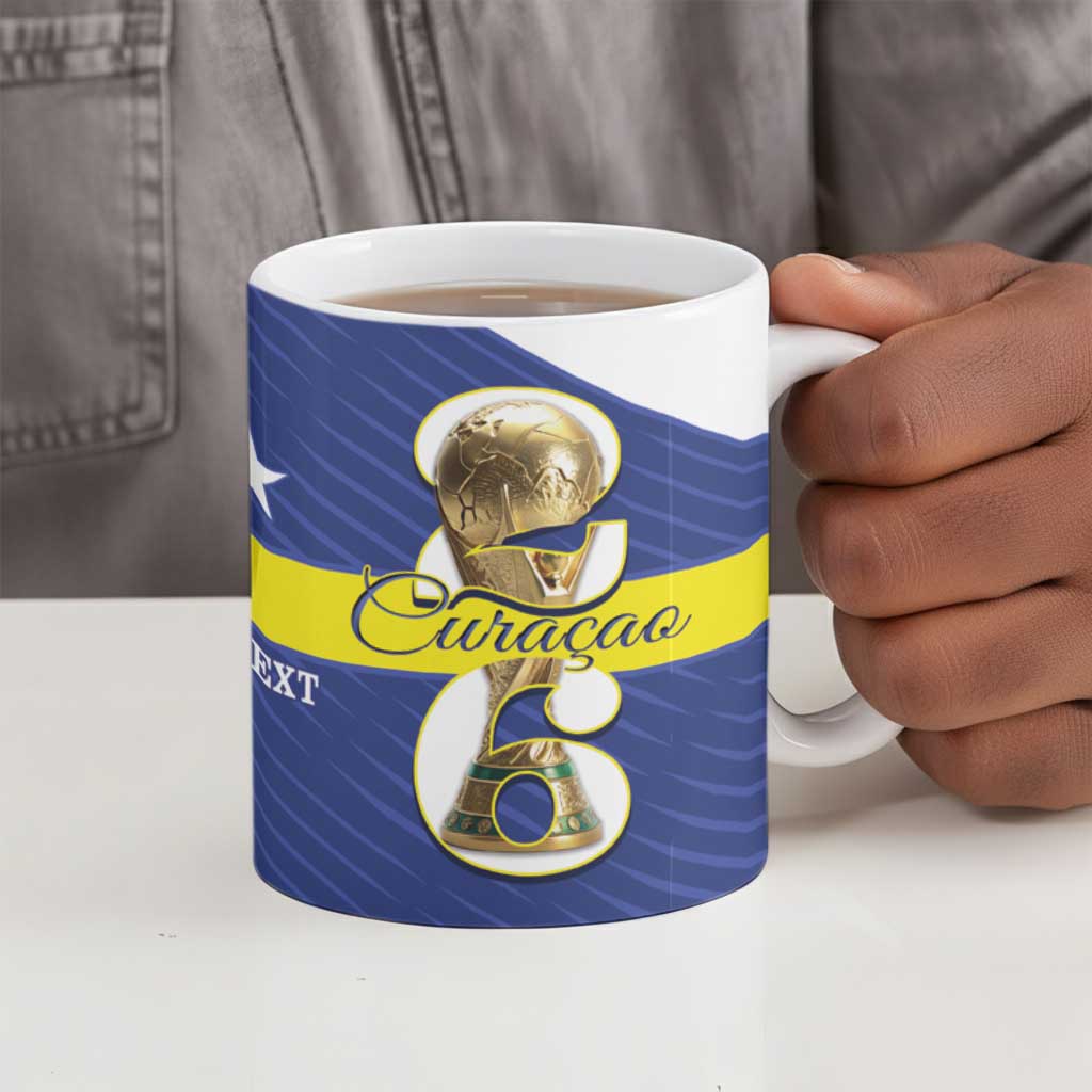 Personalized Curacao Football Ceramic Mug 2026 The Blue Wave is Rising