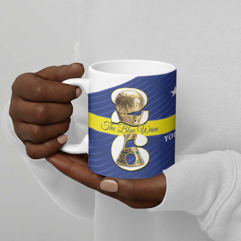 Personalized Curacao Football Ceramic Mug 2026 The Blue Wave is Rising