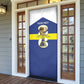 Personalized Curacao Football Door Cover 2026 The Blue Wave is Rising