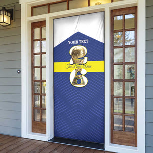 Personalized Curacao Football Door Cover 2026 The Blue Wave is Rising