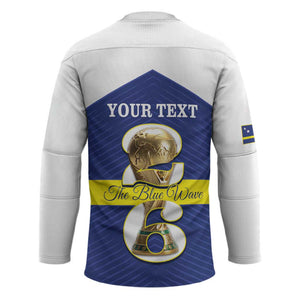 Personalized Curacao Football Hockey Jersey 2026 The Blue Wave is Rising