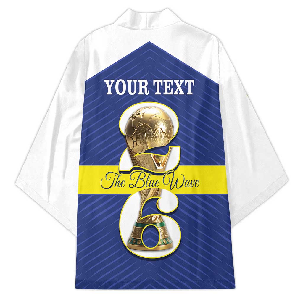 Personalized Curacao Football Kimono 2026 The Blue Wave is Rising