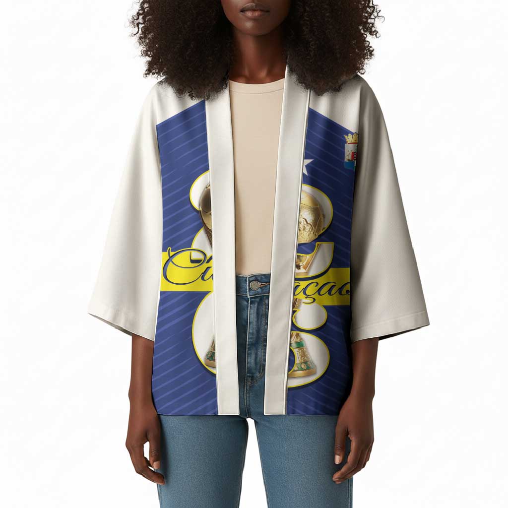Personalized Curacao Football Kimono 2026 The Blue Wave is Rising
