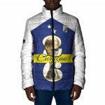 Personalized Curacao Football Padded Jacket 2026 The Blue Wave is Rising