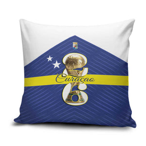 Curacao Football Pillow Cover 2026 The Blue Wave is Rising