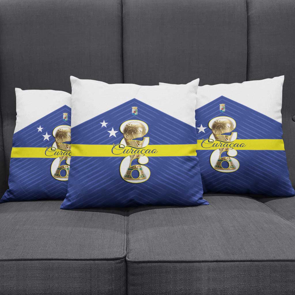 Curacao Football Pillow Cover 2026 The Blue Wave is Rising