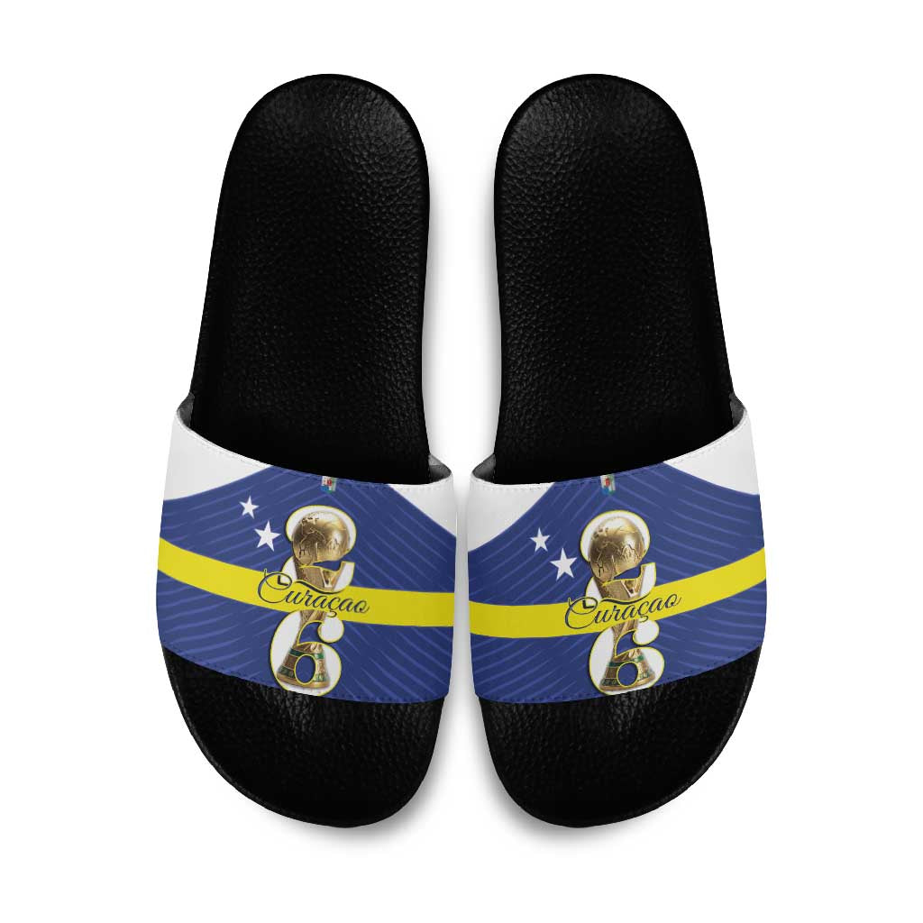 Curacao Football Slide Sandals 2026 The Blue Wave is Rising