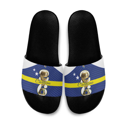 Curacao Football Slide Sandals 2026 The Blue Wave is Rising