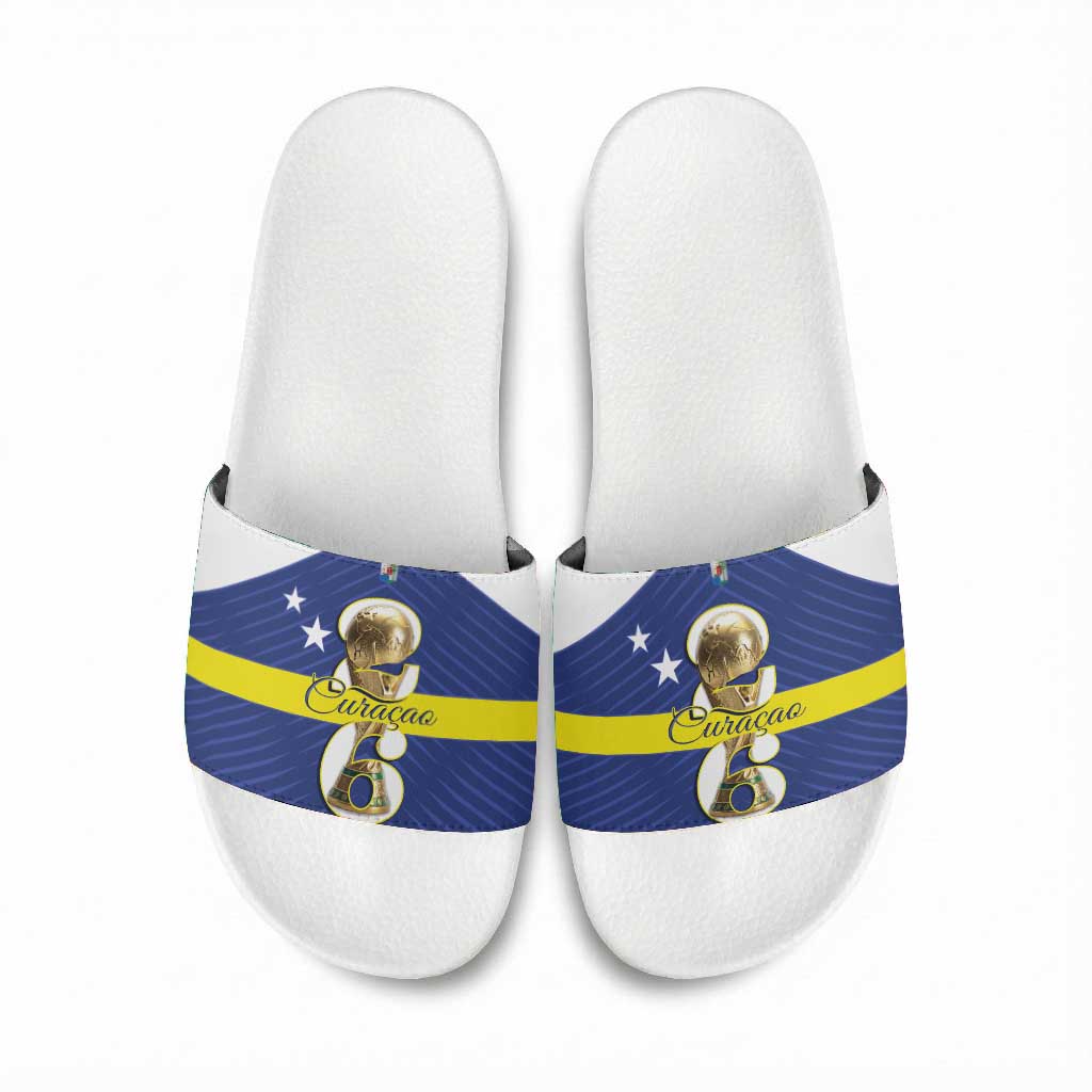 Curacao Football Slide Sandals 2026 The Blue Wave is Rising