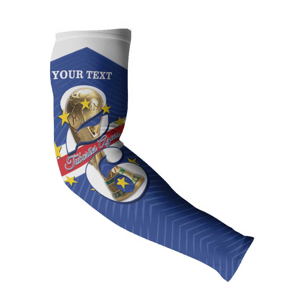 Personalized Cape Verde Football Arm Sleeves 2026 Tubaroes Azuis First-ever World Cup