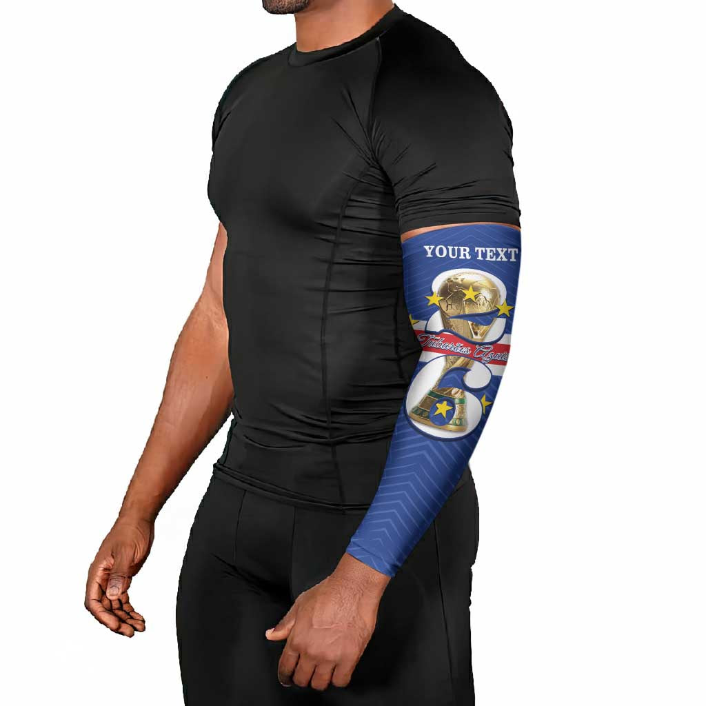 Personalized Cape Verde Football Arm Sleeves 2026 Tubaroes Azuis First-ever World Cup