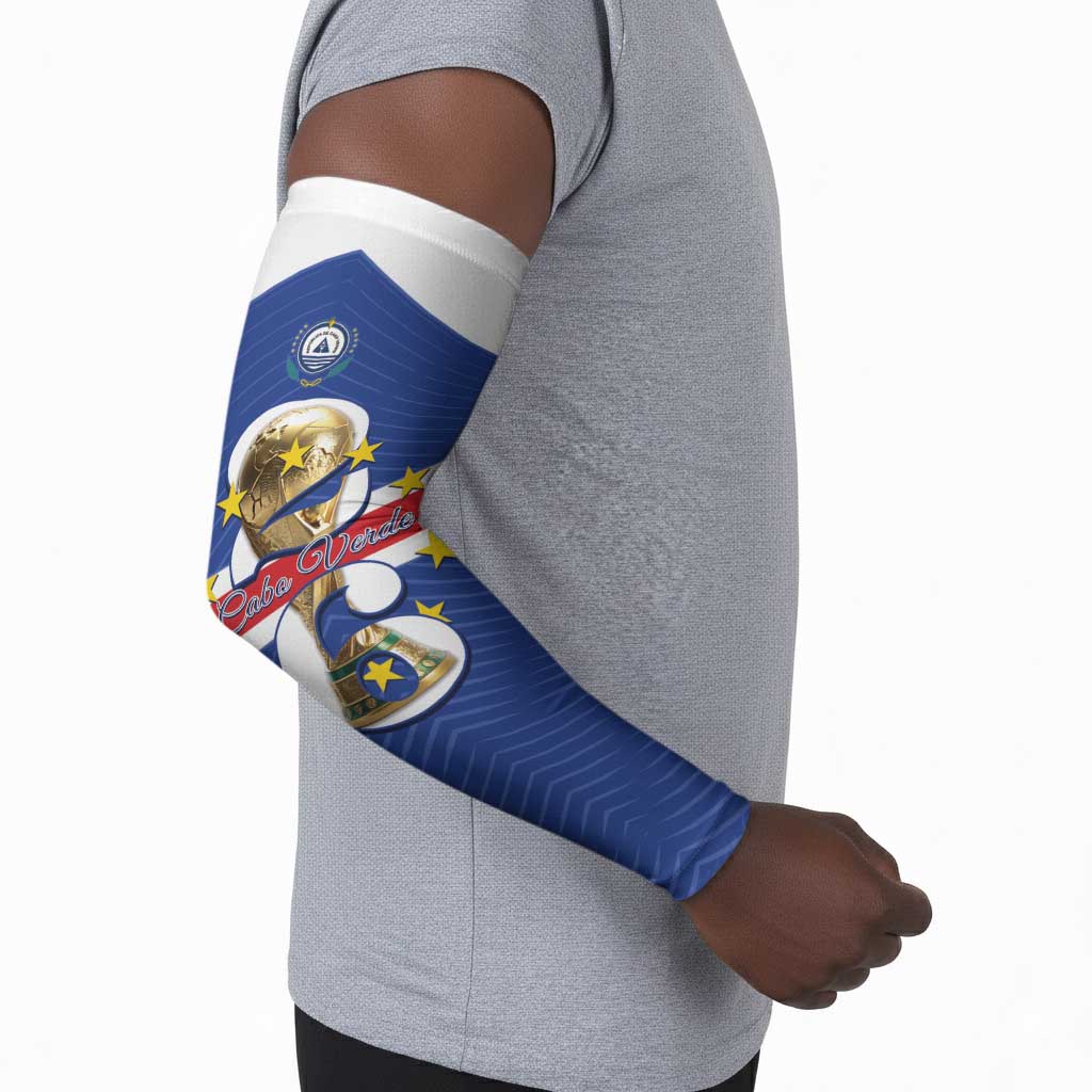 Personalized Cape Verde Football Arm Sleeves 2026 Tubaroes Azuis First-ever World Cup