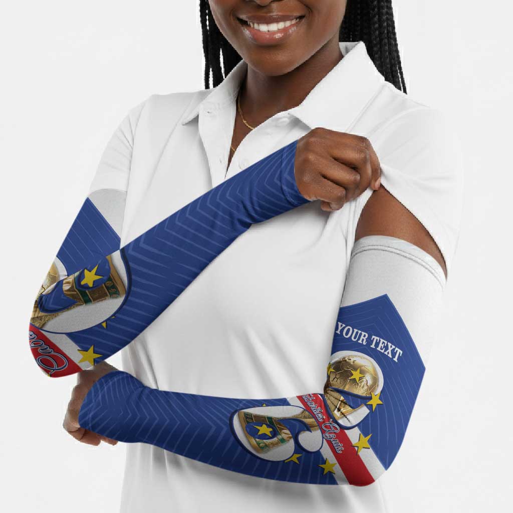 Personalized Cape Verde Football Arm Sleeves 2026 Tubaroes Azuis First-ever World Cup