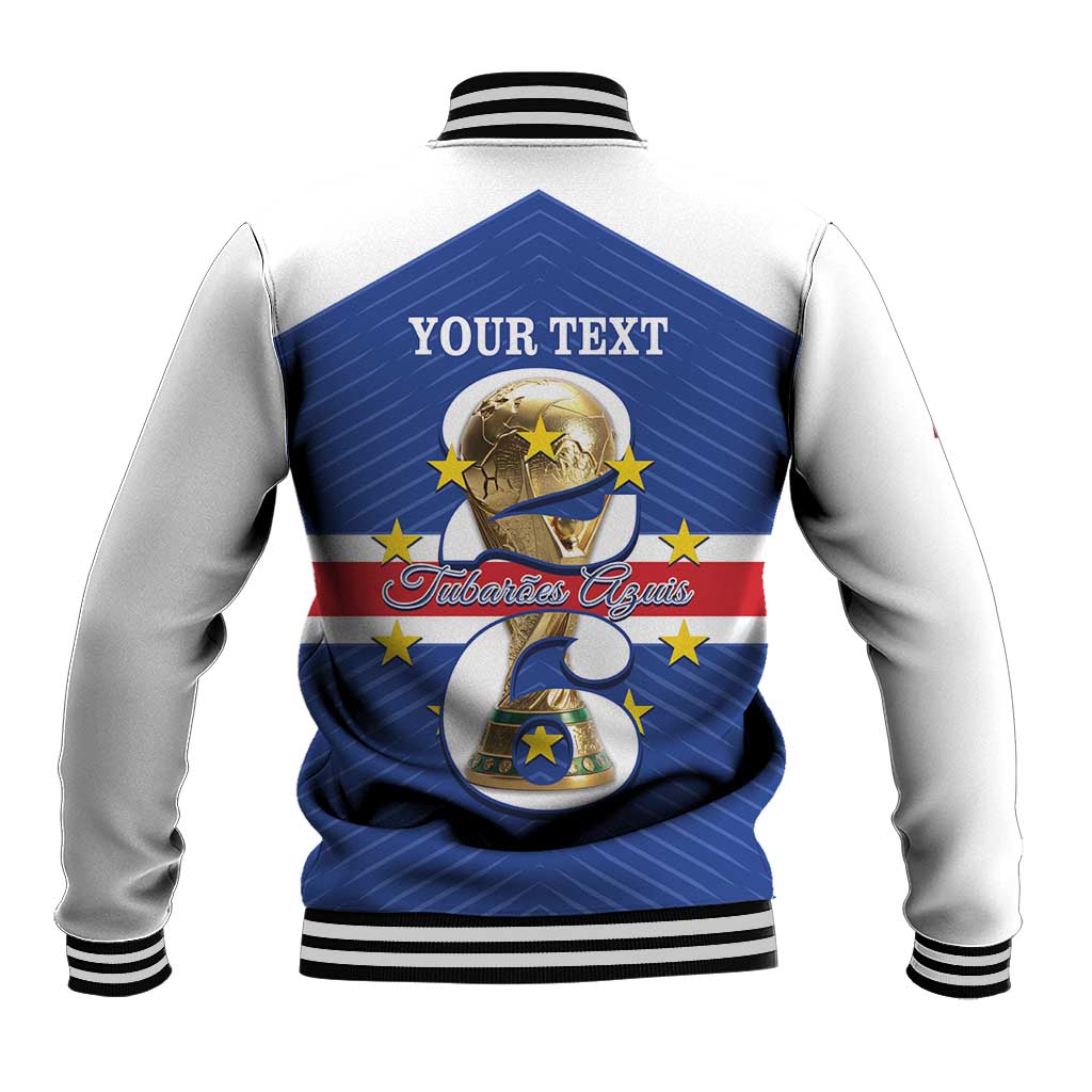 Personalized Afro Cape Verde Football Baseball Jacket 2026 Tubaroes Azuis First-ever World Cup - African Pride