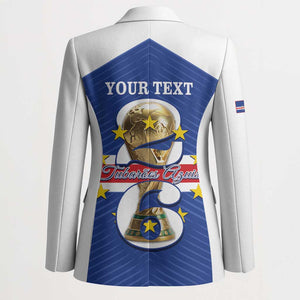 Personalized Cape Verde Football Blazer 2026 Tubaroes Azuis First-ever World Cup