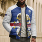 Personalized Cape Verde Football Bomber Puffer Jacket 2026 Tubaroes Azuis First-ever World Cup