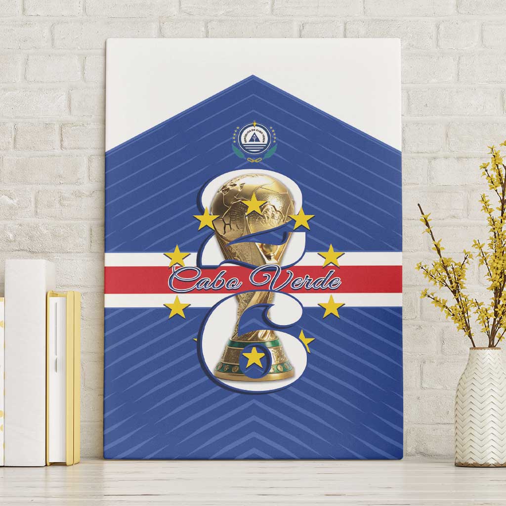 Afro Cape Verde Football Canvas Wall Art 2026 Tubaroes Azuis First-ever World Cup - African Pride