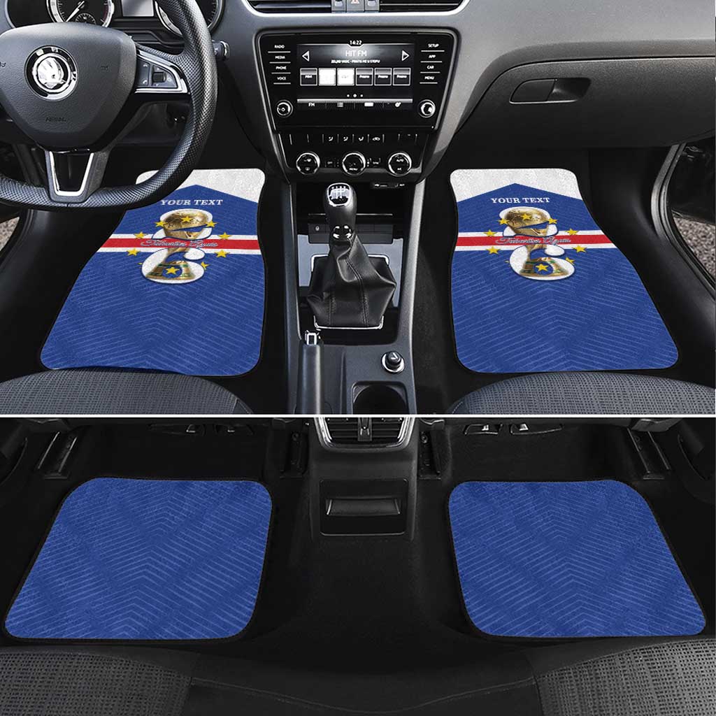 Personalized Afro Cape Verde Football Car Mats 2026 Tubaroes Azuis First-ever World Cup - African Pride