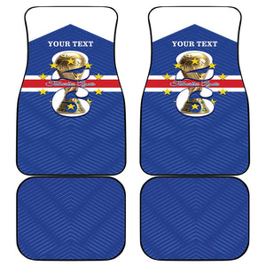 Personalized Afro Cape Verde Football Car Mats 2026 Tubaroes Azuis First-ever World Cup - African Pride
