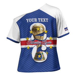 Personalized Cape Verde Football Cross Shoulder Shirt 2026 Tubaroes Azuis First-ever World Cup