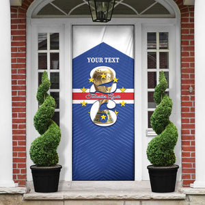 Personalized Cape Verde Football Door Cover 2026 Tubaroes Azuis First-ever World Cup