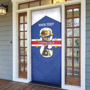 Personalized Cape Verde Football Door Cover 2026 Tubaroes Azuis First-ever World Cup