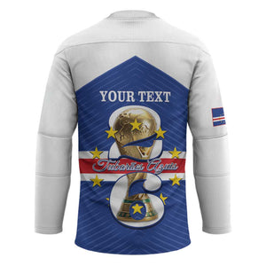 Personalized Cape Verde Football Hockey Jersey 2026 Tubaroes Azuis First-ever World Cup