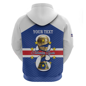 Personalized Afro Cape Verde Football Hoodie 2026 Tubaroes Azuis First-ever World Cup - African Pride