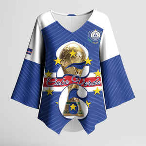 Personalized Cape Verde Football Kimono Sleeve Blouse 2026 Tubaroes Azuis First-ever World Cup